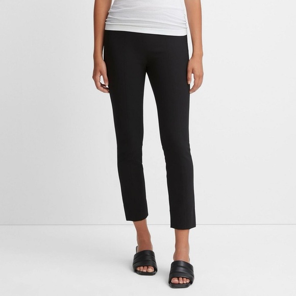 VINCE. Stitch Front Seam Ponte Legging Style # 199028 Black Slim Fit Pants $298 - Picture 2 of 11